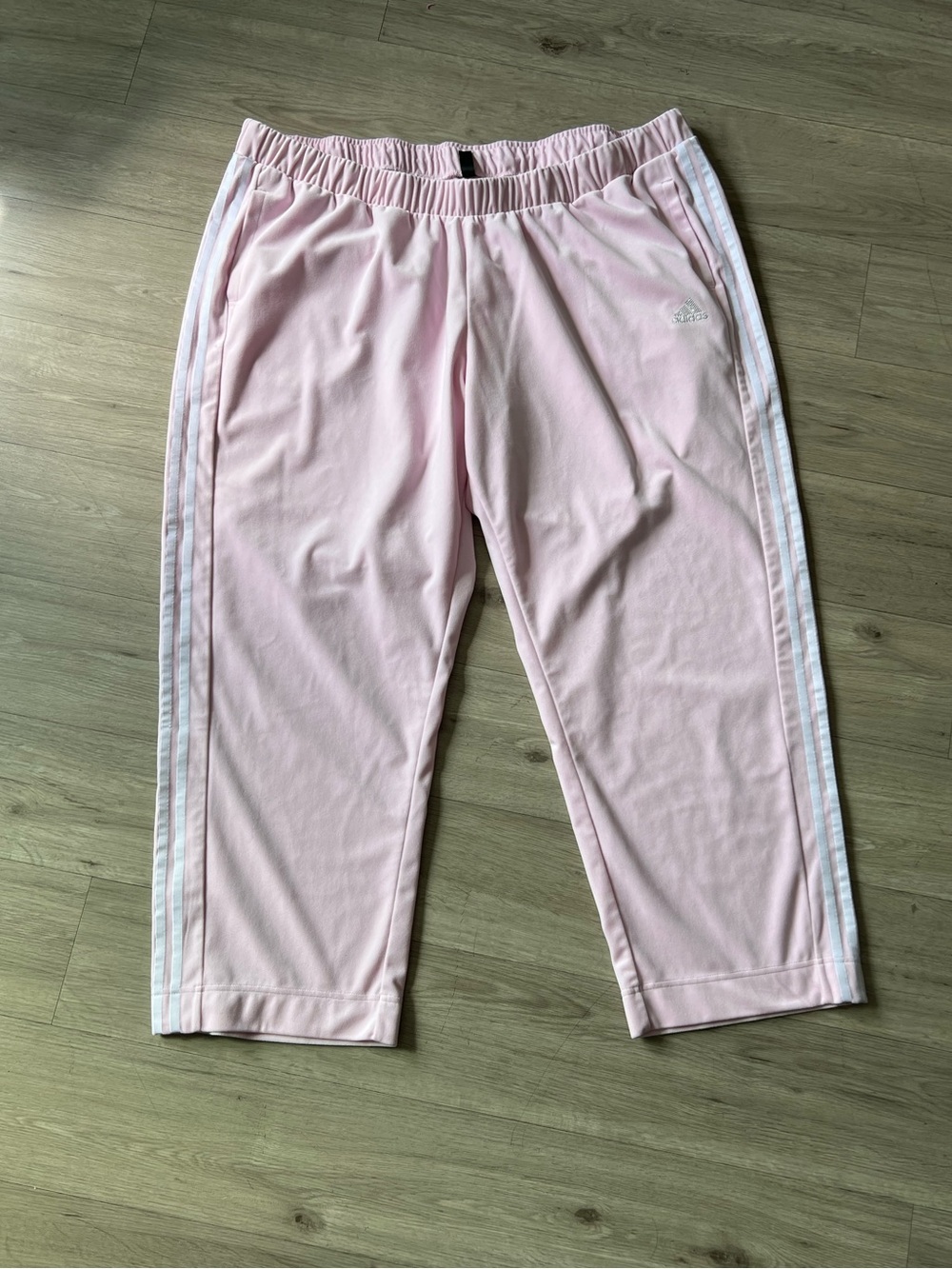 Adidas Pink Classic Velvet Pants Sz 4X Women’s